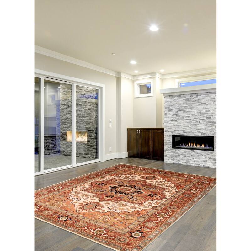 ECARPETGALLERY Hand-knotted Jules Sultane Ivory Wool Rug - 8'9 x 11'6
