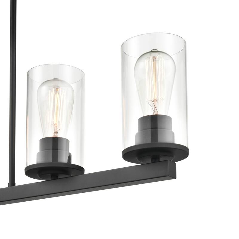 Millennium Lighting Verlana 5 Light Pendant Fixture in Multiple Finishes with Clear Glass Shades