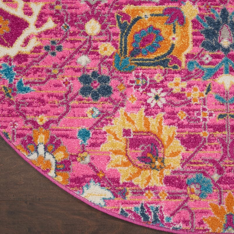 Nourison Passion Boho French Country Floral Area Rug.