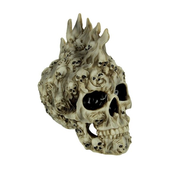 Spirits Rising Ghostly Skull Statue - 8 X 7.25 X 4 inches