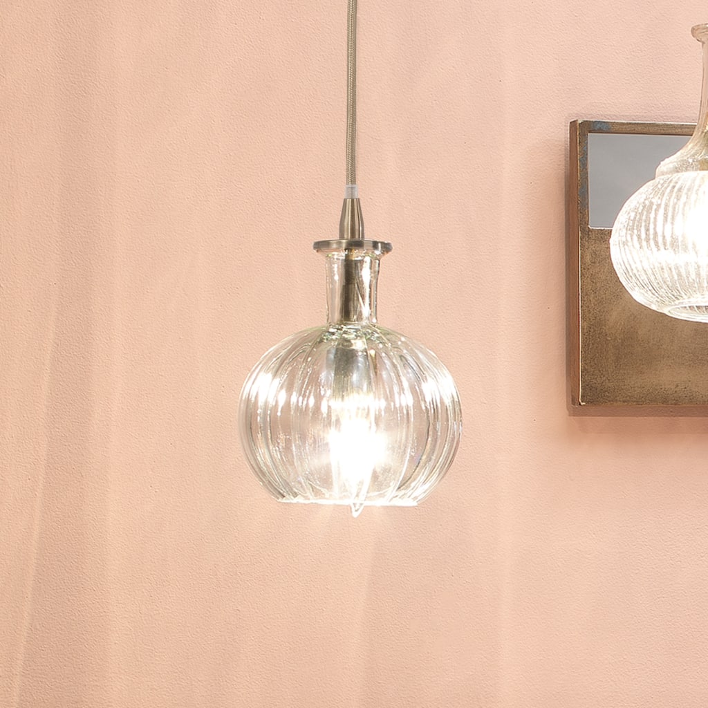 Alden Decor Valeria 1-Light Glass Pendant
