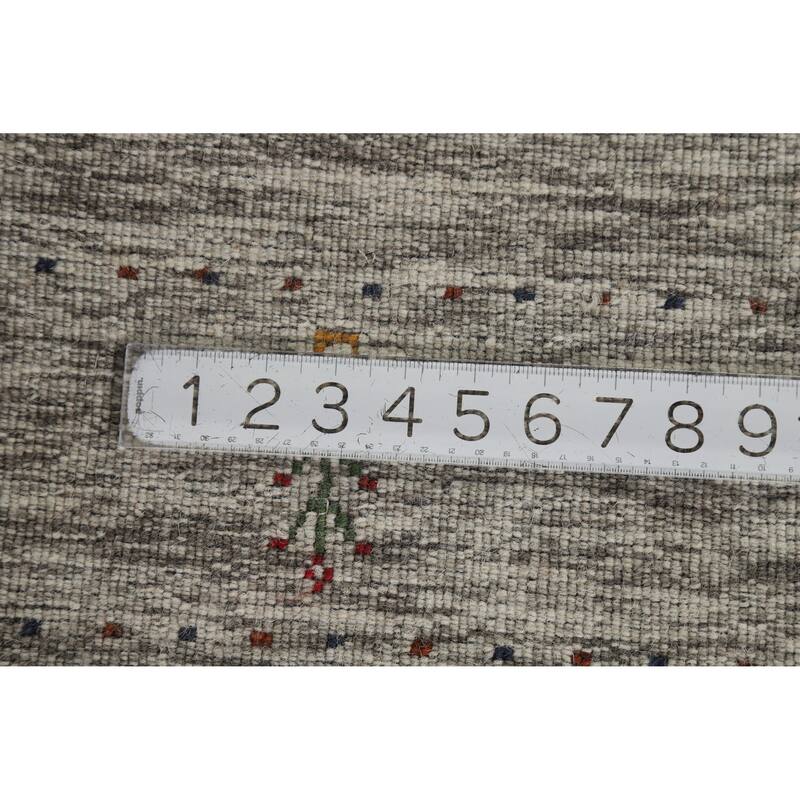 Hand Knotted Oriental 100% Wool Carpet Tribal Animal Pictorial Beige & Ivories Gabbeh Area Rug - 6' 0'' X 4' 1''