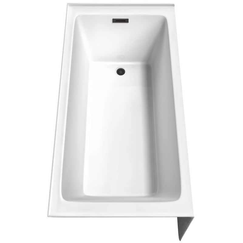 Wyndham Collection Grayley 60" Three Wall Alcove Acrylic Soaking Tub