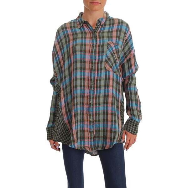 Shop Free People Womens One Of The Guys Button Down Top