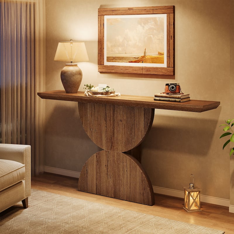 63-Inch Console Table for Entryway