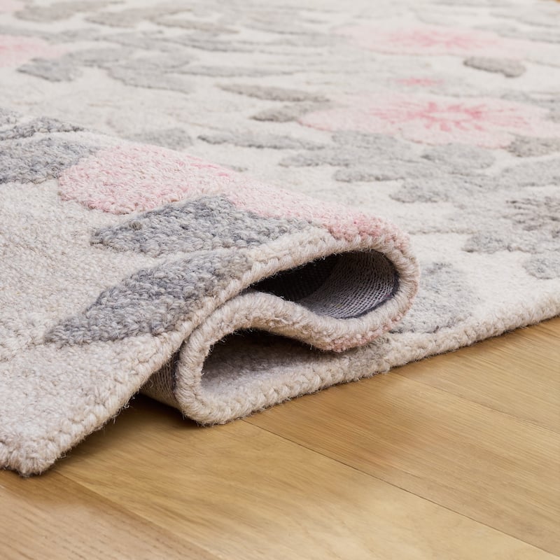 SAFAVIEH Handmade Jardin Prescilla Floral Wool Rug