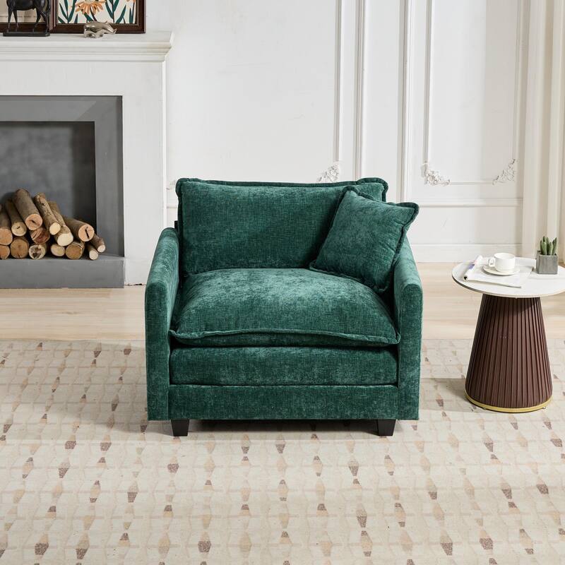 Cloud Sofa Single Seat (Ottoman is not included), Modern Sectional Couch, for Living Room Bedroom and Apartment