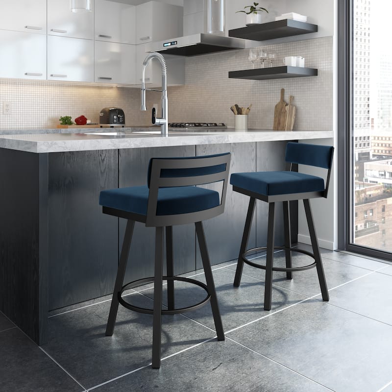 Amisco Travis Swivel Counter and Bar Stool