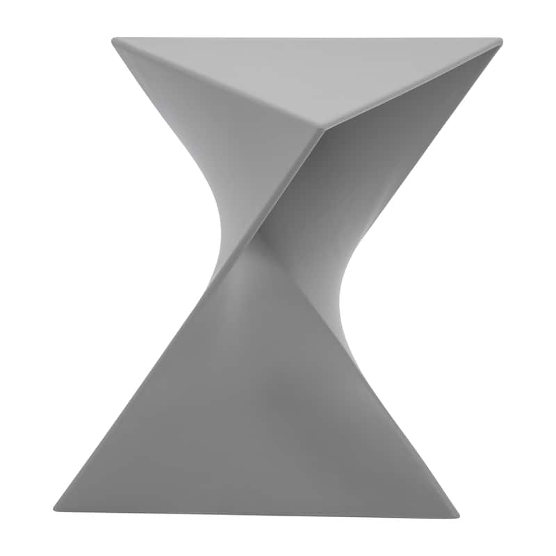LeisureMod Randolph Modern Side Table - Grey - 15.5 x 17 x 17