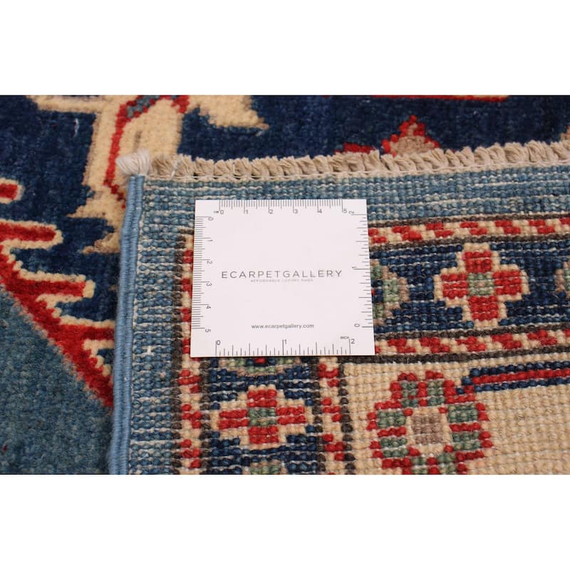 ECARPETGALLERY Hand-knotted Finest Ghazni Blue Wool Rug - 5'6 x 7'10