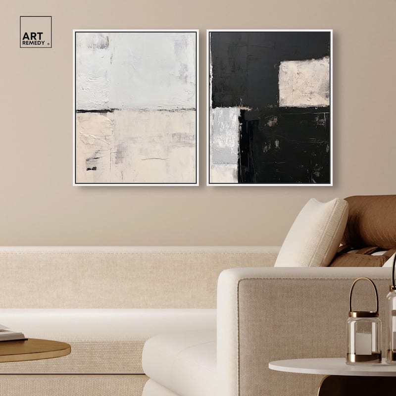Shattered Symmetry I Canvas Set of 2 by Art Remedy