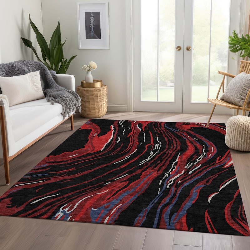 Premium Washable Super Soft Abstract Contemporary Mayfield Rug
