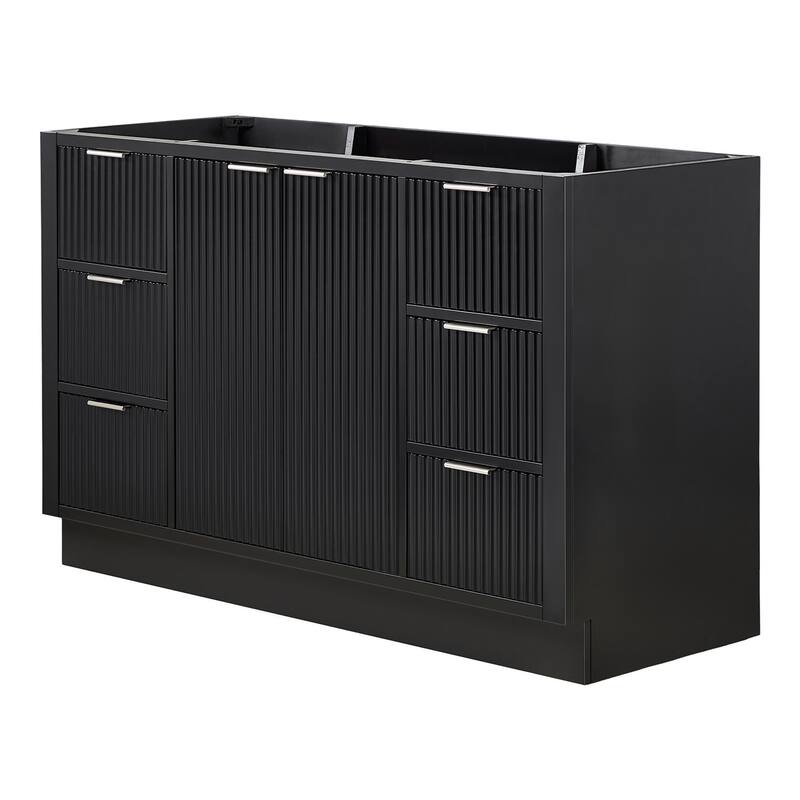 Ariel P54-BC Milan 54" Single Free Standing Vanity Cabinet