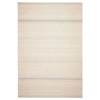 ECARPETGALLERY Hand Tufted Sienna Cream Wool Rug - 6'6 x 9'8