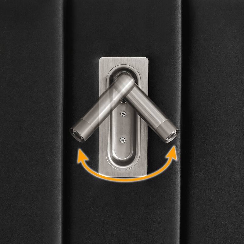 Queen Size Upholstered Bed Frame , Vertical Stripe Design with Buttons Around Platform Bed with Headboard