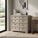 preview thumbnail 1 of 7, Furniture of America Durem Modern Tawny Brown 36" File Cabinet with Drawers, Keyboard Tray and Power Outlet Tawny Brown