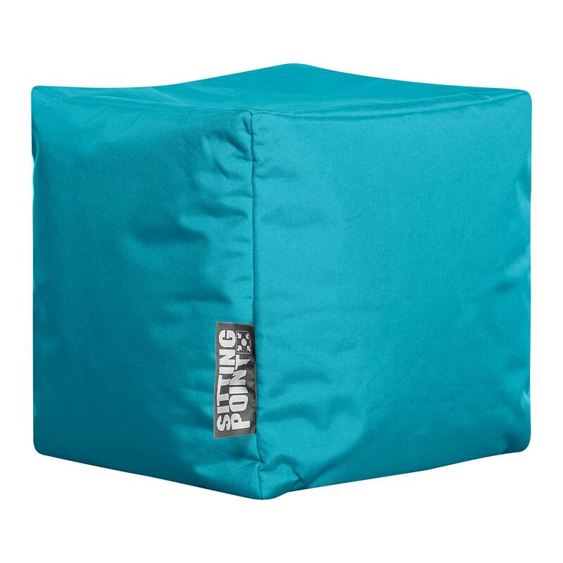 Sitting Point Oxford Fabric Cube Brava Pouf