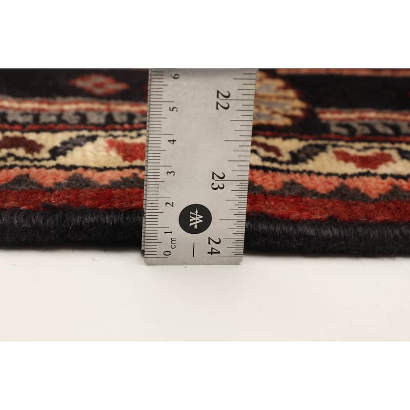 ECARPETGALLERY Hand-knotted Anatolian Vintage Navy Wool Rug - 4'11 x 6'3