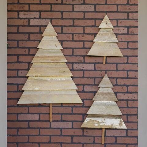 Sugarplum 3-Piece Christmas Tree Set, Large Medium, with Base - 18,26,36
