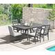 Option Mocha 7-PC with 2 Solid Back, 4 Ladder Back Chairs