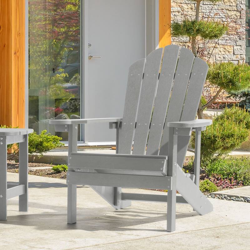 LIVOOSUN Adirondack Patio Chair Fire Pit Chair Weather Resistant Bed