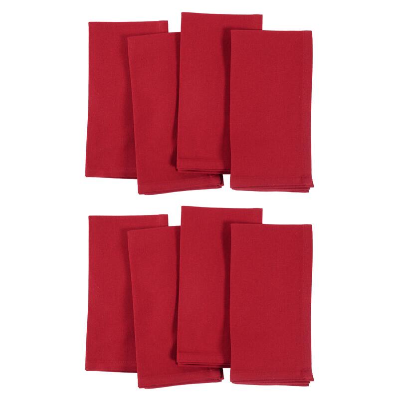 KAF Home Overbrook Chambray Dinner Napkins, Set of 8