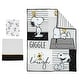 preview thumbnail 9 of 8, Lambs & Ivy Classic Snoopy White/Black/Gray 3-Piece Baby Crib Bedding Set