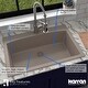 preview thumbnail 22 of 62, Karran Drop-In Quartz Single Bowl Kitchen Sink