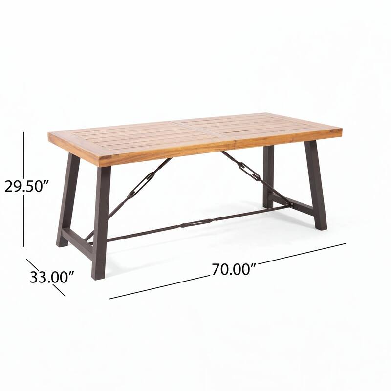 Outdoor 3 PIECE WOOD OUTDOOR DINING SET