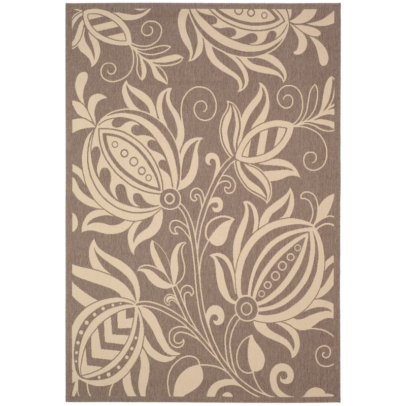 SAFAVIEH Courtyard Leatrice Indoor/ Outdoor Patio Backyard Rug