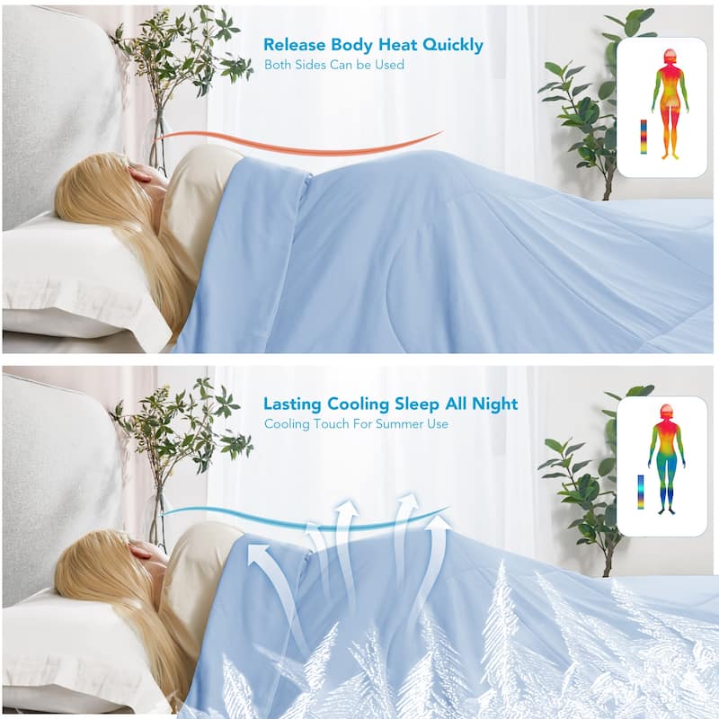 Cooling Comforter, Cold Blanket for Night Sweats 1 Piece