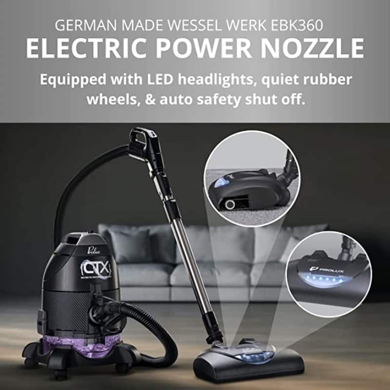 Prolux CTX PRO Water UV Canister Vacuum and Air Purifier with Lifetime Warranty - 16 x 15