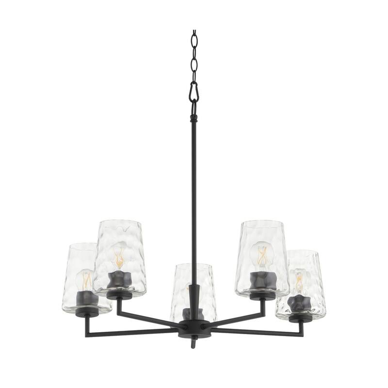 Quorum International 6204-5 Belinder 5 Light 27" Wide Chandelier - Matte Black