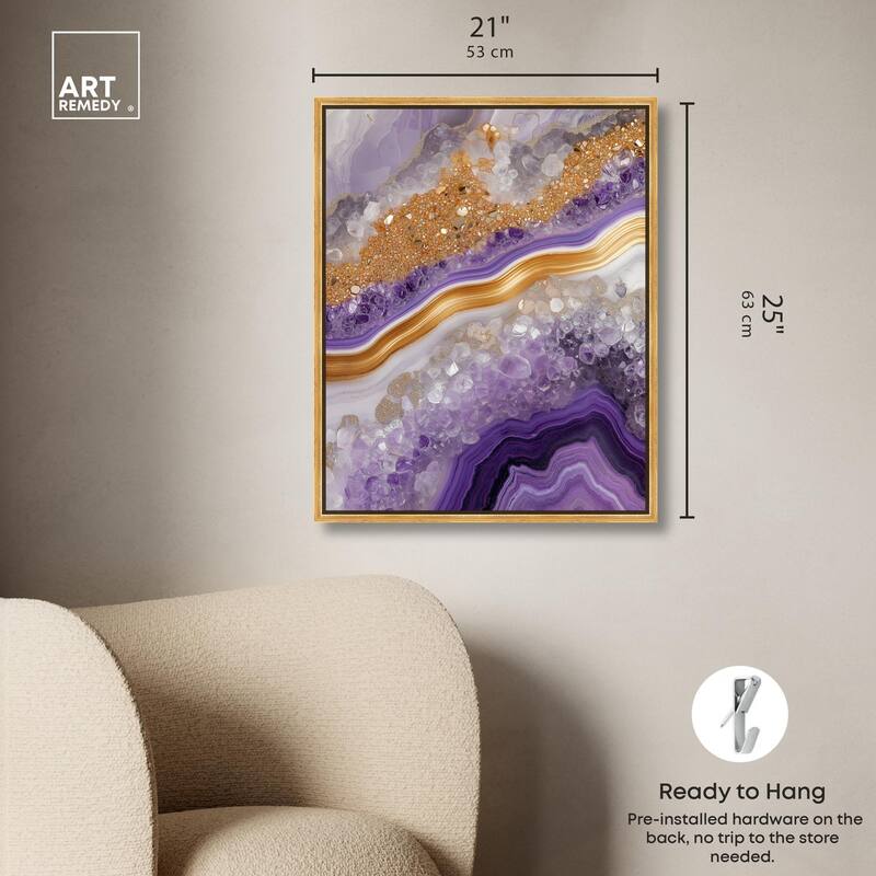 Gemstone Labyrinth II Canvas by Art Remedy