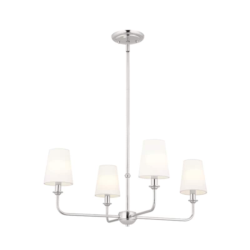 Kichler Lighting Pallas 4-Light Polished Nickel Chandelier - 25 in