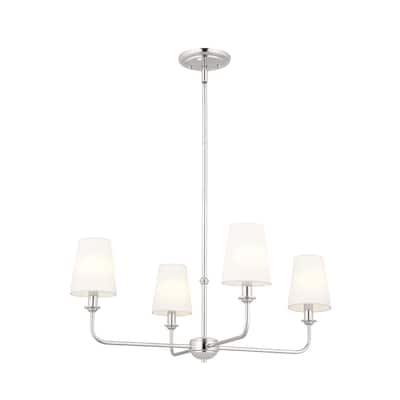 Kichler Lighting Pallas 4-Light Polished Nickel Chandelier - 25 in