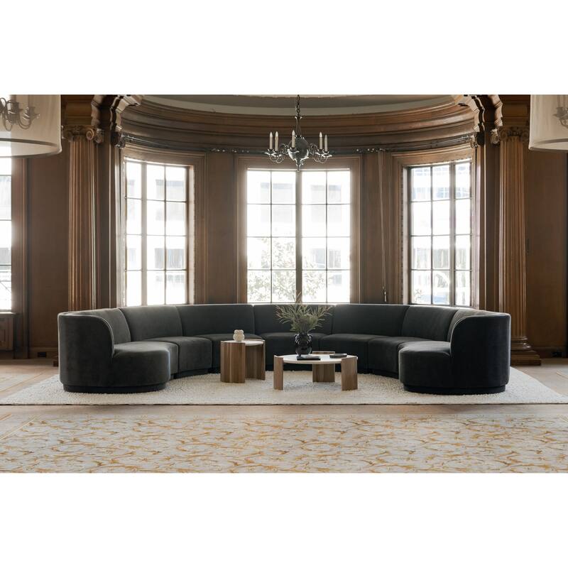 NADAAL STUDIOS Crest Side Table, Banswara White Marble Top, Solid Oak Base, Oval, White