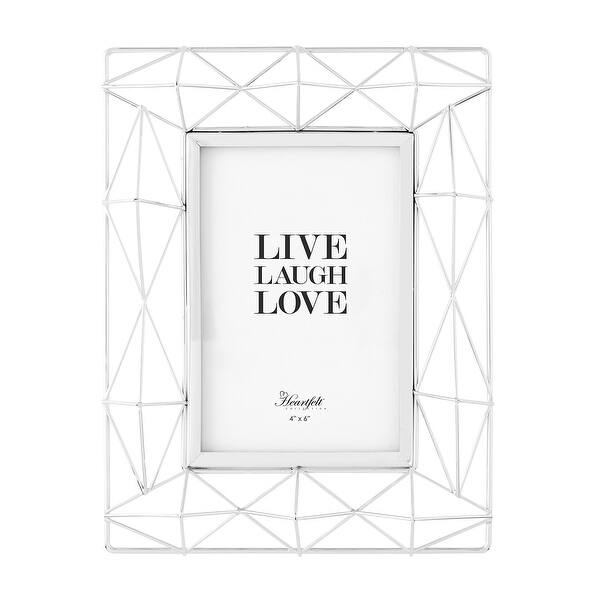 Shop 7 X 9 Geometric Patterned Silver Frame Other Frame Size