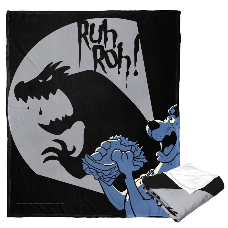 Warner Brothers Scooby-Doo Monsterous Shadow Silk Touch Throw Blanket
