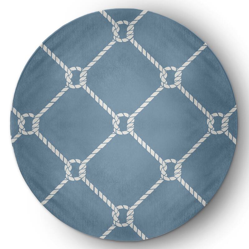 Ahoy Nautical Chenille Rug