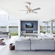 preview thumbnail 57 of 77, 42"/52" Modern Farmhouse Ceiling Fan, Remote Control, Quiet Reversible DC Motor, Timer, Black and Walnut Finish