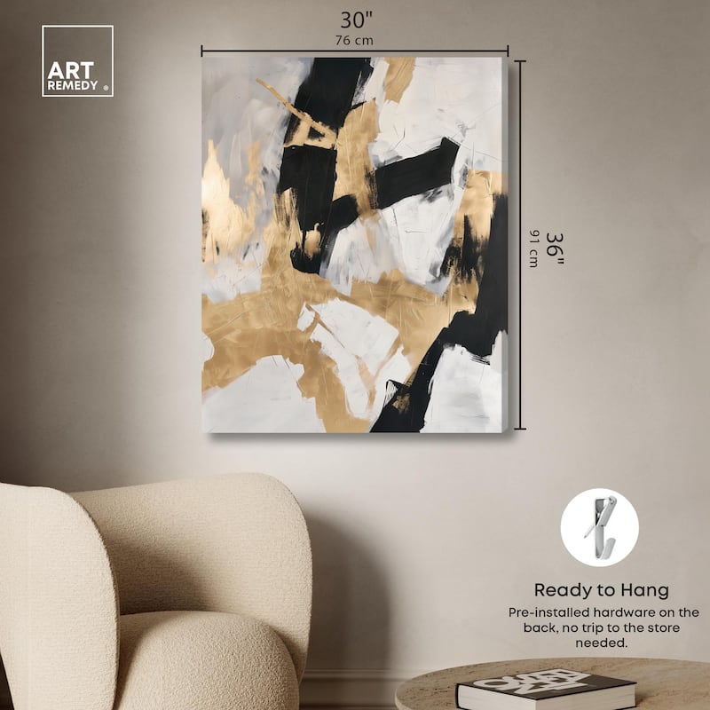 Cracked Gilt I Canvas by Art Remedy, Gallery Wrapped