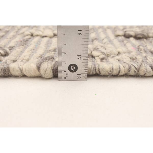 ECARPETGALLERY Braid weave Sienna Grey Wool Rug - 5'2 x 7'8 - Bed Bath ...