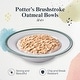 preview thumbnail 25 of 27, Portmeirion Set of 4 Potters Brushstroke Oatmeal Bowls - 6.5" (D) x 2" (H)
