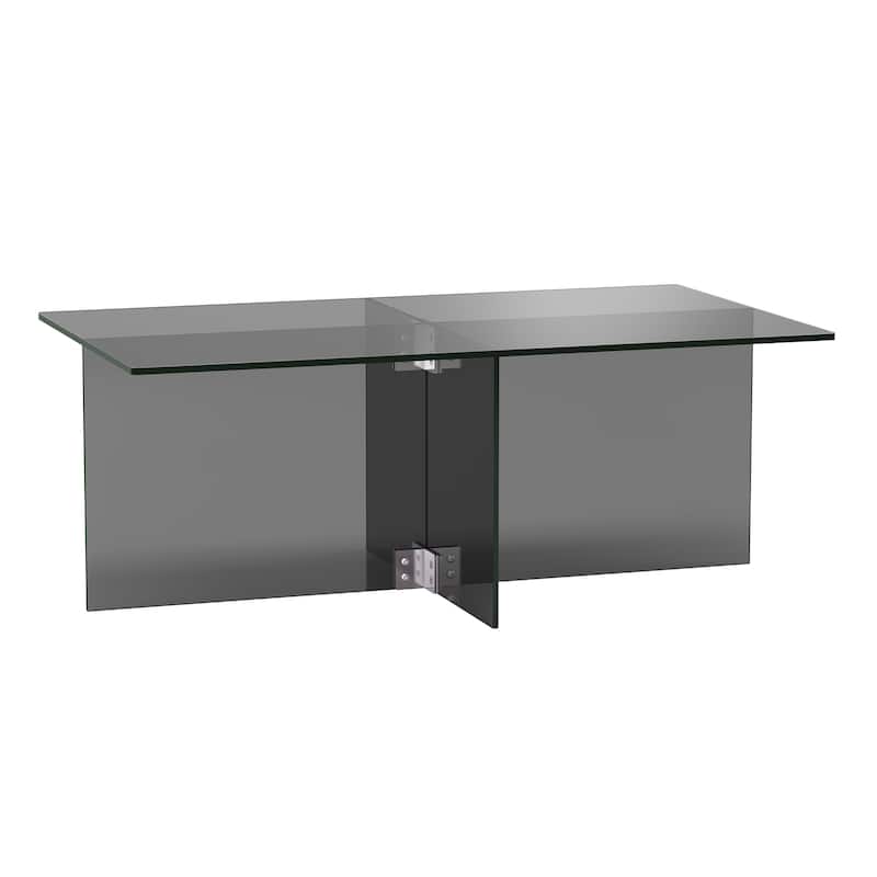 Silver Orchid Carlisle Glass Coffee Table