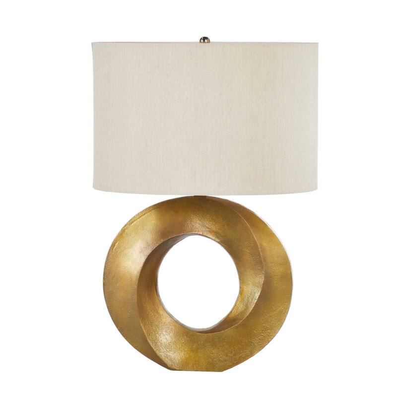 Skye 26" Table Lamp with Linen Shade, Brass