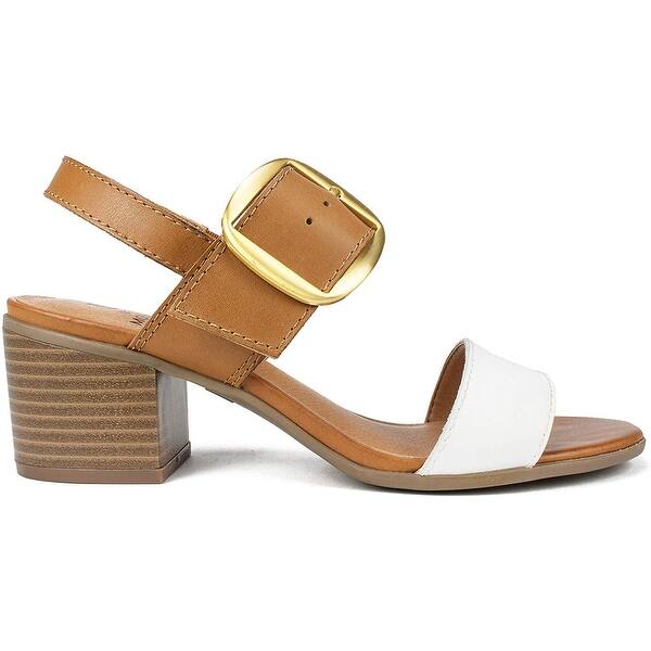 Shop White Mountain Womens Lamar Leather Open Toe Casual Slingback