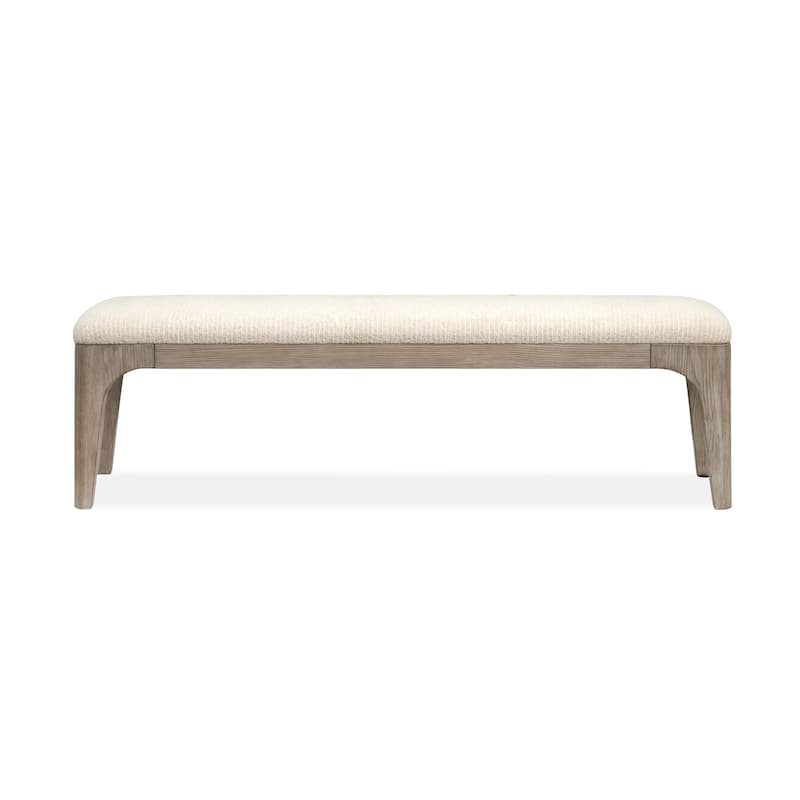 Magnussen Home Braelyn Dorian Grey Long Bench - 65.31''W x 17.31''D x 19''H