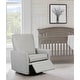 preview thumbnail 8 of 14, The 1st Chair Urbana Gliding, Swivel Recliner - Made In USA Gray Skies