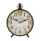 preview thumbnail 6 of 11, Black Iron Vintage Clock No Theme (Set of 4) - 9 x 2 x 12